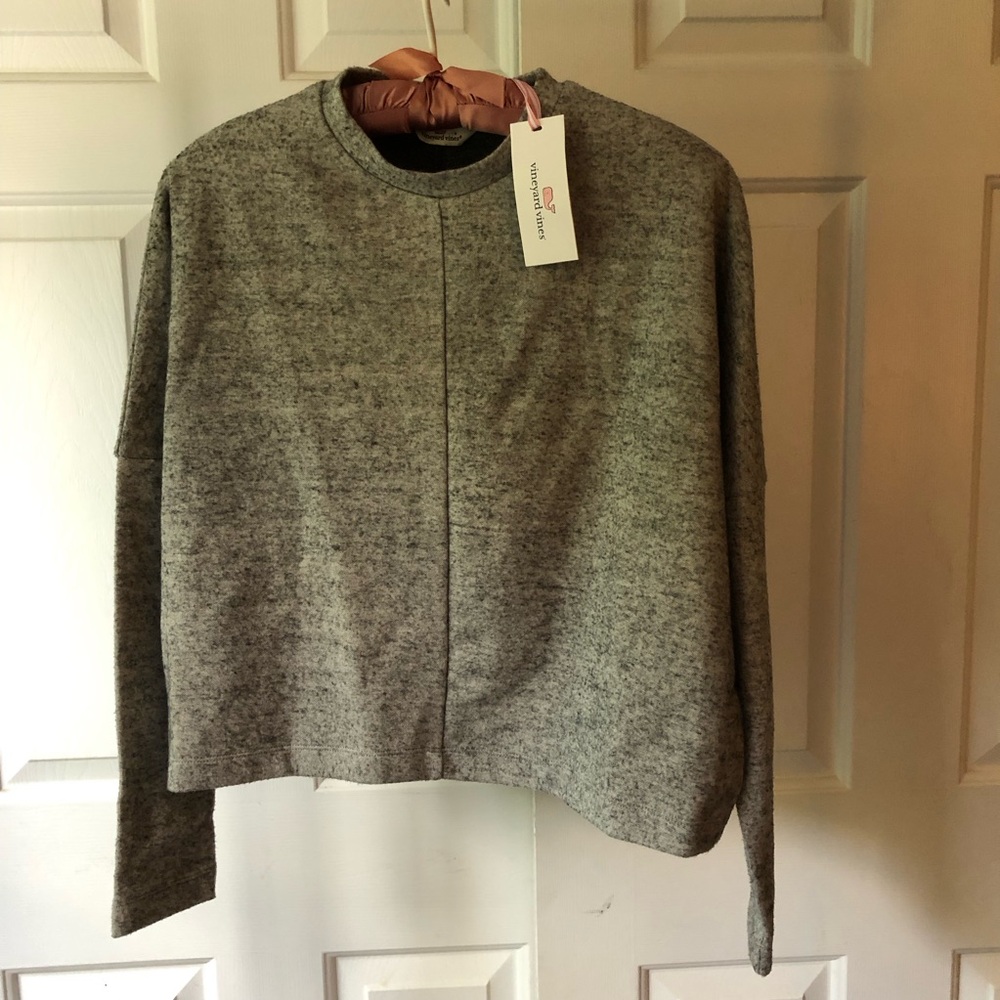 Vineyard Vines Heather Gray Crewneck Sweater